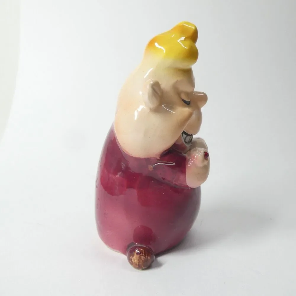 Kreiss Psycho Ceramics Figure Smug Sneering Man w/Jewels Figurine Vintage Japan